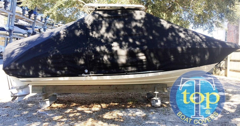 Boston Whaler Vantage 230 Hard Top, 20xx, TTopCovers™ T-Top boat cover, starboard side