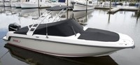 Photo of Boston Whaler Vantage 230 Tower, 2014: Tower Top Bow Cover Cockpit Cover, viewed from Starboard Front 