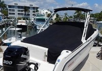 Photo of Boston Whaler Vantage 230 Tower, 2014: Tower Top, Cockpit Cover, viewed from Starboard Rear 