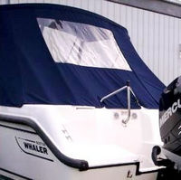 Photo of Boston Whaler Ventura 210 2008: Bimini Top, Side Curtains, Aft Curtain, viewed from Port Rear 