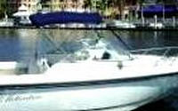 Photo of Boston Whaler Ventura 21 2001: Bimini Top, viewed from Starboard Side 
