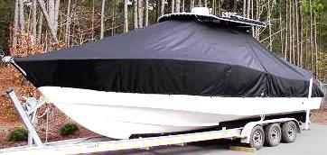 Cape Horn 31XS, 20xx, TTopCovers™ T-Top boat cover, port front