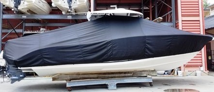 Cape Horn 31XS, 20xx, TTopCovers™ T-Top boat cover, starboard side