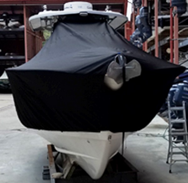 Cape Horn 32, 20xx, TTopCovers™ T-Top boat cover front