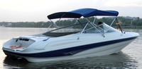 Bimini-Top-SS-Unassembled-Carver™Carver(r) fully assembled, folding Sunbrella® or Outdura(r) Acrylic Bimini Top with stainless steel round-tube frame/fittings/hardware, straps and matching storage boot. Carver(r) has over 30 years of experience building Bimini-Tops and Boat-Covers.