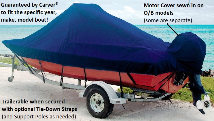 Carver® Styled-To-Fit™ Trailerable Boat Covers from RNR-Marine.com™