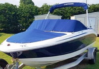 Photo of Chaparral 18 H2O Sport NO Tower, 2012: Bimini Top in Boot, Bow Cover Cockpit Cover, viewed from Port Front 