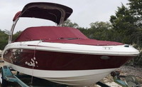 Photo of Chaparral 18 H2O Sport Tower, 2012: Tower Tops, Bow Cover Cockpit Cover, viewed from Starboard Front 