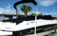 Photo of Chaparral 204 SSI, 2006: Bimini Top in Boot, Cockpit Cover, viewed from Starboard Rear 