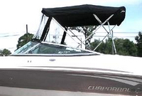 Photo of Chaparral 210 SSI, 2007: Bimini Top, Front Connector, viewed from Port Side 