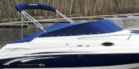 Photo of Chaparral 215 SSI, 2007: Bimini Top in Boot, Cockpit Cover, viewed from Starboard Side 