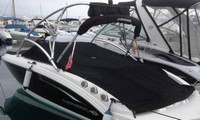 Photo of Chaparral 226 SSI Tower, 2010: Standard Bimini Top (NOT Tower-Top) in Boot, Bow Cover Cockpit Cover, viewed from Port Rear 