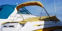 Photo of Chaparral 230 SSI, 2003: Bimini Top in Boot, Bow Cover Cockpit Cover, viewed from Starboard Rear 