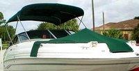 Photo of Chaparral 233 Sunesta, 2000: Bimini Top, Bow Cover, viewed from Starboard Front 