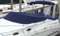 Photo of Chaparral 240 Signature, 2000: Bimini Top in Boot, Cockpit Cover, viewed from Port Front 