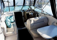 Photo of Chaparral 240 Signature, 2000: Bimini Top, Front Connector, Side Curtains, Inside 