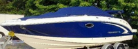 Photo of Chaparral 244 Sunesta NO Tower, 2008: Bimini Top Down, Bow Cover Cockpit Cover, viewed from Port Front 