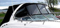Photo of Chaparral 250 Signature Radar Arch, 2007: Bimini Top, Front Connector, Side Curtains, Camper Top, Camper Aft Curtains, viewed from Starboard Front 