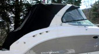 Photo of Chaparral 250 Signature Radar Arch, 2007: Bimini Top, Front Connector, Side Curtains, Camper Top, Camper Aft Curtains, viewed from Starboard Rear 