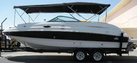 Photo of Chaparral 254 Sunesta, 2006: Bimini Top Forward Camper Top, viewed from Port Side 