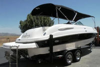 Photo of Chaparral 254 Sunesta, 2006: Bimini Top Forward Camper Top, viewed from Starboard Rear 