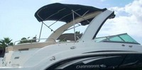 Photo of Chaparral 256 SSI Radar Arch, 2007: with Optional Rear Rails, Bimini Top, Camper Top, viewed from Starboard Rear 