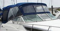 Photo of Chaparral 260 Signature, 2000: Bimini Top, Bimini, Front Connector, Side Curtains, Camper Top, Camper Side and Aft Curtains, viewed from Starboard Front 