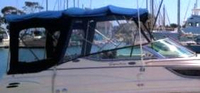 Photo of Chaparral 260 Signature, 2000: Bimini Top, Bimini, Front Connector, Side Curtains, Camper Top, Camper Side and Aft Curtains, viewed from Starboard Side 