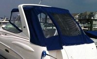 Photo of Chaparral 270 Signature Radar Arch, 2005: Bimini Top, Connector, Side Curtains, Aft Curtain, viewed from Port Rear 