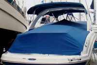 Photo of Chaparral 275 SSI Radar Arch, 2008: Bimini Top, Camper Top, Cockpit Cover with Optional Rear Rail, viewed from Starboard Rear 