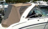 Photo of Chaparral 276 Signature Radar Arch, 2006: Bimini, Front Connector, Side Curtains, Camper Top, Camper Side and Aft Curtains Linen Tweed, viewed from Port Rear 