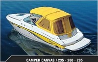 Chaparral® 280 SSI No Arch Bimini-Connector-OEM-T2™ Factory Front BIMINI CONNECTOR Eisenglass Window Set (also called Windscreen, typically 3 front panels, but 1 or 2 on some boats) zips between Bimini-Top (not included) and Windshield. (NO Bimini-Top OR Side-Curtains, sold separately), OEM (Original Equipment Manufacturer)