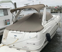 Photo of Chaparral 290 Signature Canvas To Arch, 2006: Bimini Top, Camper Top, Cockpit Cover, viewed from Starboard Rear 