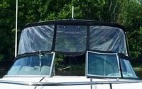 Chaparral® 290 Signature Canvas To Arch Bimini-Top-Canvas-Zippered-Seamark-OEM-T4™ Factory Bimini CANVAS (no frame) with Zippers for OEM front Connector and Curtains (not included), SeaMark(r) vinyl-lined Sunbrella(r) fabric, OEM (Original Equipment Manufacturer)