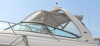 Photo of Chaparral 290 Signature Canvas Under Arch, 2005: Bimini Top, Front Connector, Side Curtains, viewed from Port Side 