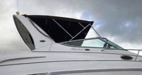 Photo of Chaparral 300 Signature Ameritex Canvas, 2001: Bimini Top, Arch Connections, viewed from Starboard Side 