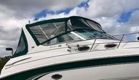 Chaparral® 300 Signature Ameritex Canvas Bimini-Side-Curtains-OEM-T2.5™ Pair Factory Bimini SIDE CURTAINS (Port and Starboard sides) with Eisenglass windows zips to sides of OEM Bimini-Top (Not included, sold separately), OEM (Original Equipment Manufacturer)