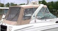 Photo of Chaparral 300 Signature, 2003: Bimini Connector, Side Curtains, Camper Camper Side and Aft Curtains, viewed from Starboard Rear 