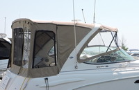 Photo of Chaparral 310 Signature To Arch, 2005: Bimini Top, Connector, Side Curtains, Camper Top, Camper Side Curtains and Aft Curtains, viewed from Starboard Rear 