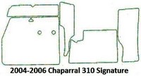 Photo of Chaparral 310 Signature To Arch, 2005: Snap In Carpet Mat Set CHPL310SIG04 06 