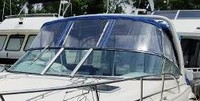 Chaparral® 330 Signature Arch Bimini-Top-Canvas-Zippered-Seamark-OEM-T4.2™ Factory Bimini CANVAS (no frame) with Zippers for OEM front Connector and Curtains (not included), SeaMark(r) vinyl-lined Sunbrella(r) fabric, OEM (Original Equipment Manufacturer)