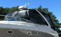 Photo of Chaparral 330 Signature Arch, 2008: Bimini Top, Connector, Side Curtains, Arch Connections, Camper Top, Camper Side and Aft Curtains, viewed from Port Front 