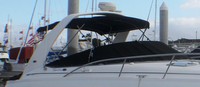 Photo of Chaparral 350 Signature Arch, 2001: Bimini Top, Cockpit Cover, viewed from Starboard Side 