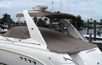 Photo of Chaparral 350 Signature Arch, 2002: Bimini Top, Cockpit Cover, viewed from Port Rear 