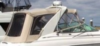 Photo of Chaparral 350 Signature Arch, 2003: Bimini Top, Front Connector, Side Curtains, Camper Top, Camper Side and Aft Curtains, viewed from Starboard Side 