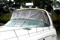 Photo of Chaparral 350 Signature Arch, 2004: Bimini Connector, Side Curtains, Camper Top, Camper Side and Aft Curtains and Flap, viewed from Port Front 