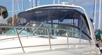 Photo of Chaparral 350 Signature Arch, 2004: Bimini Top, Front Connector, Side Curtains, Camper Top, Camper Side and Aft Curtains, viewed from Port Front 