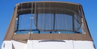 Photo of Chaparral 350 Signature Arch, 2005: Bimini Top, Front Connector, Side Curtains, Camper Top, Camper Side and Aft Curtains Linen Tweed, Rear 