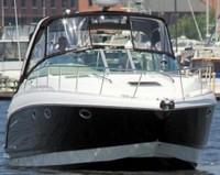 Photo of Chaparral 350 Signature Arch, 2006: Bimini Top, Front Connector, Side Curtains, Camper Top, Camper Side and Aft Curtains Black, Front 