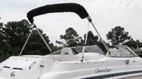 Photo of Chris Craft 262 Sport Deck, 2000: Bimini Top in Boot, viewed from Starboard Rear 